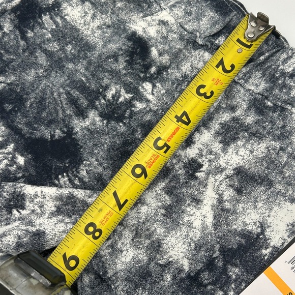 Hudson Kids Pull On Tie Dye Shorts Black White Small Cotton Blend Monochrome NWT - Picture 11 of 12